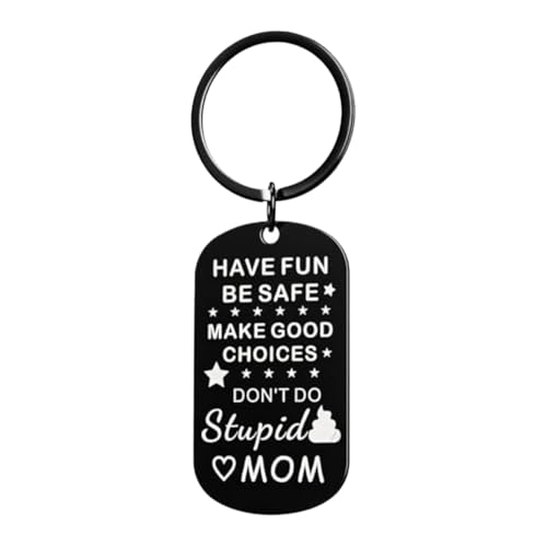 Mwkbbn Teen Advice Keychain, L aser Engraved, 10x3cm, Funny Mom Pendant, Graduation Bag Charm, Gift Ready, For Kid, Boys, Youth, Son, Daughter, Family, Friends, Christmas, Birthday, Graduation