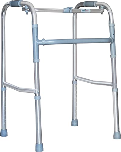 Image of AmbiTech Premium Aluminium Reciprocating Height Adjustable Light Weight Folding Walker for Adults, Senior Citizens and Patients (Made In India)