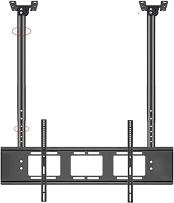 SDdPulse Adjustable TV Bracket Ceiling TV Mount - TV Ceiling Mount Adjustable Bracket, Double Bar Adjustable Tilt TV Bracket, Suitable for 55-86 Inch Electric TV Lift