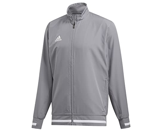 adidas Team 19 Woven Jacket-Men's Multi-Sport L Grey/White at