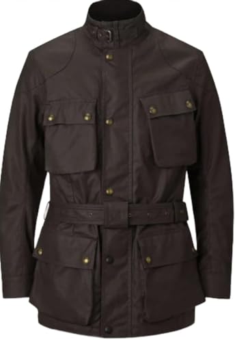 Belstaff Trialmaster Motorrad Wachsjacke, mahagoni, S
