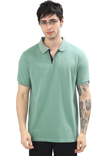 Image of Wear Your Opinion Solid Cotton Rich Polo T Shirt | Collar Tshirts | Half Sleeves | Plain-Regular Fit (Available in Plus Size)