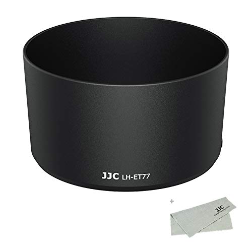 Image of JJC LH-ET77 Lens Hood for Canon RF 85mm F2 Macro is STM Lens on EOS R6 R5 RP R Camera, RF 85mm Lens Hood Reversible Lens Hood Replace Canon ET-77 Hood, Compatible with 67mm Filters and 67mm Lens Cap