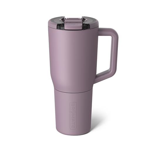 BrüMate Müv 1L Coffee Travel Mug with Handle | 100% Leakproof Thermal Cup for Hot & Cold Drinks | Stainless Steel Insulated Flask | Reusable Tumbler for Commuting & Outdoors (Lilac Dusk)