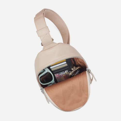 Image of HOBO Fern Leather Hands-Free Sling Bag with Adjustable Strap, Fashionable Style, Room for Wallets and Essentials