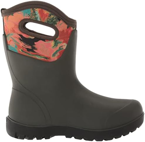 BOGS Womens Neo-Classic Mid Waterproof Boot Rain, Wild Brush-Dark Green, 6 | Image 5