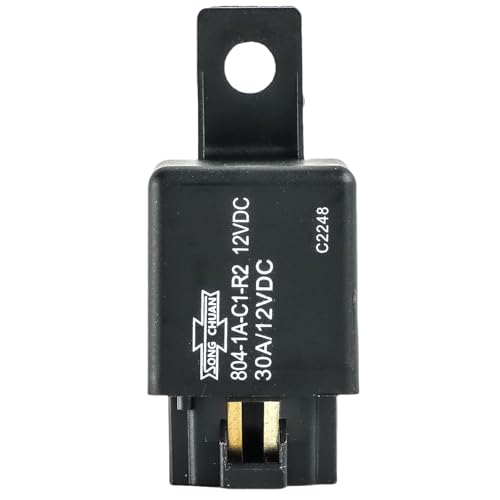 EC-HPOCKET - 804-1A-C1-R2 12VDC Relais Automobile 12V 30A SPST, 4 Broches, Connexion Rapide, Normalement Ouvert, Montage Enfichable