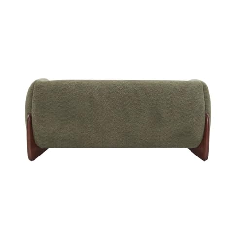 Image of Boucle Upholstered 5-Seater Sofa and Loveseat Olive Green