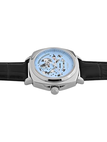 Image of French Connection Blue Skeleton Dial Automatic Watch for Men - FCA03-8