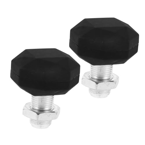 Yardwe Double Row Roller Skates Inline Skates Brakes 2pcs Rubber Brake Head Skating Part Comfortable Safe