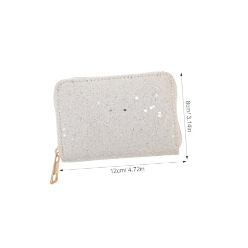 LIFKOME Coin Purse Wallet for Women Stylish Zipper Clutch with Card Slots Large Capacity Pu Leather Card Organizer White for Everyday Use2