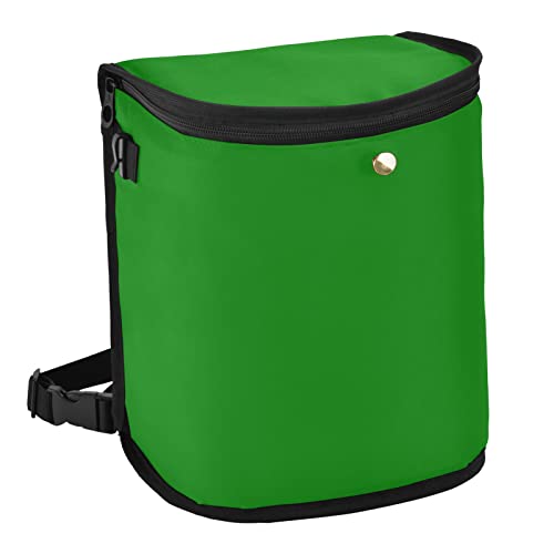 Image of Wudan Small Car Trash Can Green Accessories for Garbage Storage Organizer with Lid Waterproof Portable Auto and Truck Interior Seat Bin