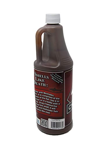 Aquatic Nutrition Chum Slick Feeding Stimulant Quart Flat Bottle