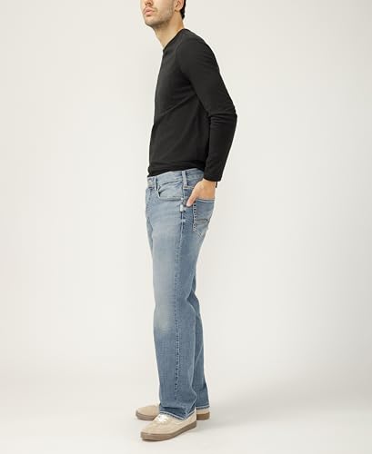 Image of Silver Jeans Co. Men's Zac Relaxed Fit Straight Leg Jean - Legacy