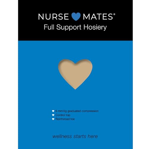 Image of Nurse Mates Full Support Pantyhose | 6 mmHg Graduated Compression | Light Support | Cool and Comfortable | 1 Pair