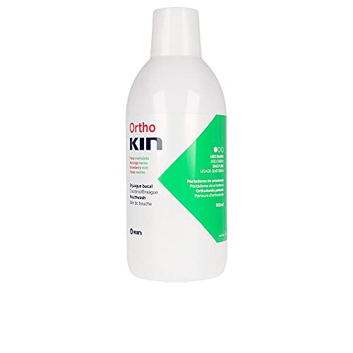 Ortho Kin Bain de Bouche (500ml) ~ Appareil Orthodontique Vitamine Fluor Sans Alcool