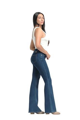 1822 Denim Women's 34" Long Mid-Rise Vintage Flare Jeans2