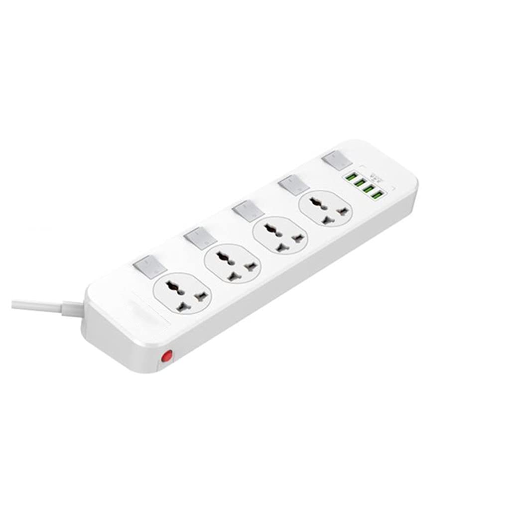 Adattatore da Viaggio Convertitore a spina internazionale, 3.4a 4 port USB Prese di caricamento e internazionale Universal Jack, set di tappi for adattatori di viaggio internazionale Spina di alimenta