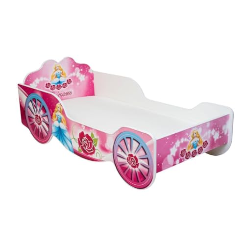 1001jouets Milleetunjouets Lit Enfant Caleche Princesse 140x70