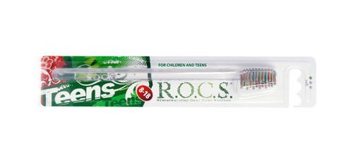 TEENS R.O.C.S. TOOTHBRUSH X1 COLOUR SENT AT RANDOM DEPENDING ON STOCKS 8-18YRS
