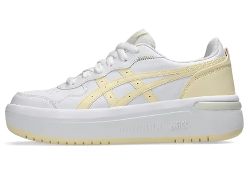 Image of ASICS Unisex Japan S ST White /Alabaster Brown Sneakers - 6 UK Men / 5 UK Women (1203A772.101)