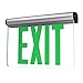 Nora Lighting NX-811-LEDGCA Green LED Single Face Edge-Lit Exit44; 2-Circuit44; Clear44; Aluminum