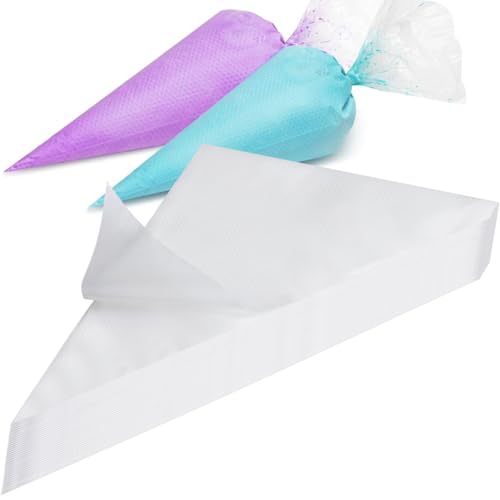 200 Unidades Bolsas Pasteleras Desechables, 8 Galgas De Espesor Extra Gruesas,31 21cm,Bolsas Para Repostería Alimentarias, Para Decorar Pasteles, Galletas, Cupcakes, Crema, Ideal Para Repostería