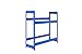 Produktbild Getränkekistenregal 1000 x 1010 x 300 mm, 2 Ebenen, 100 kg Tragkraft/Ebene, BLAU