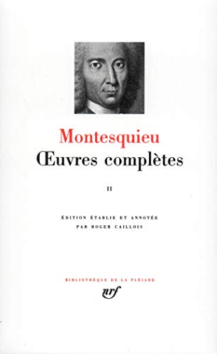 Montesquieu : Oeuvres complètes, tome II PDF Ebook En Ligne