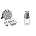 Tatay Urban Food Casual Bolsa Térmica Porta Alimentos, 3 L de Capacidad, Color Gris + Botella Urban Drink de 400ml, Hermética, de Tritán, Libre de BPA, Resistente a Rotura, Color Gris
