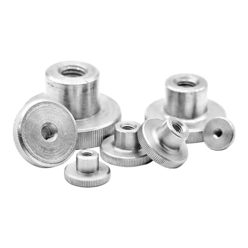 Der Anschraubladen Rändelmutter M4 Edelstahl 10 Stück