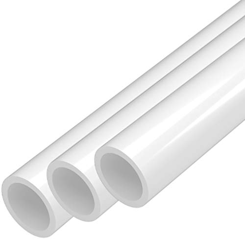 FORMUFIT 1/2 Inch Sch 40 Furniture Grade PVC Pipe 3 Pack 40 Inch Lengths