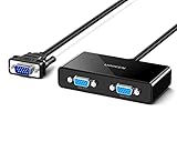 [ Amplia Compatibilidad ] Nuestro splitter VGA es compatible con Windows 8.1 / 8 / 7 / XP/ Vista, Mac OS X, Linux. Puede conectar su PC, TV Box, consolas de juegos o DVD con una interfaz VGA a 2 dispositivos de visualización, como proyectores, monitores, pantallas LCD o TV de plasma.