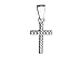 SOFIA MILANI - Ketten Anhänger 925 Silber - mit Zirkonia Steinen - Kreuz Design - 60278