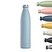Lars NYSØM Botella de Acero Inoxidable de 1000ml | Botella aislada 1l sin BPA | Botella de Agua 1 litro a Prueba de Fugas para Deportes, Bicicleta, Perro, bebé, niños