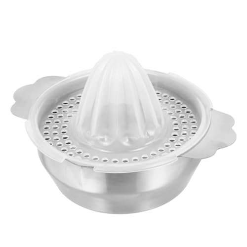 FUNNETOYU 1Pieza Exprimidor de Frutas Manual Inoxidable Herramienta Portátil para Extraer para Casa Camping y Picnics