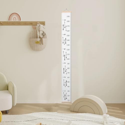 Mesure de la taille de bois blanche PRETYZOOM pour suivre la croissance sans abîmer vos murs - 5