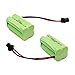 Gecoty 4.8V RC Battery, 2 Pack 1000mAh NiMH AAA Rechargeable Battery Pack with SM 2P Plug for Stunt RC Car, Robot, Electric Toys