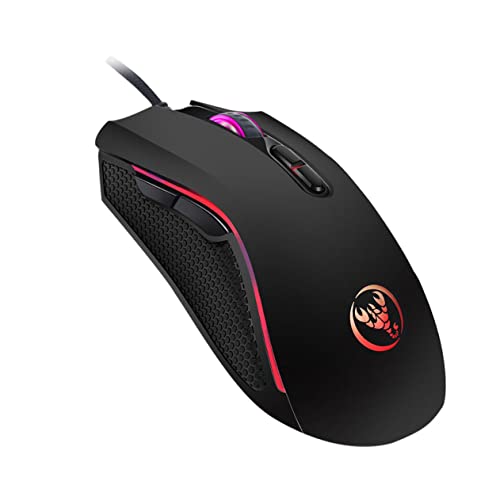Ratón inalámbrico gaming SOLUSTRE A869 ergonómico con iluminación LED RGB para ordenador de casa