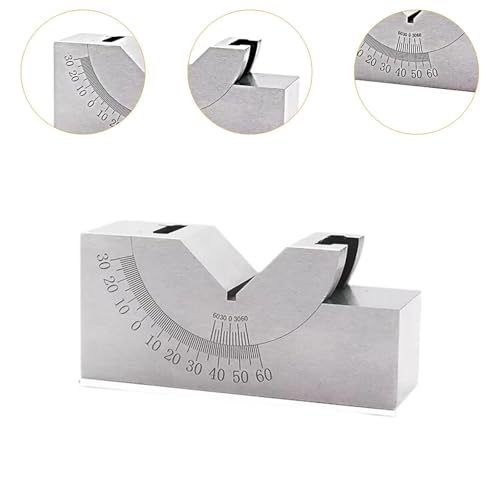 Kokiya AP25 Adjustable Micro Angle Gauge Angle V Block,Adjustable Angle Gauge,Accessory,High Performance, 0-60 Degree High Precision