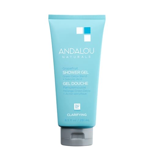 Andalou Naturals Body Wash, Clarifying Grapefruit Shower Gel, Gentle Exfoliating