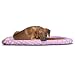 Furhaven NAP Pet Bed Ultra Plush Bolster for Kennels and Crates, X-Large Strawberry