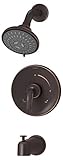 Symmons 5502-SBZ-TRM Elm 1-Handle 5-Spray Tub and Shower Faucet Trim, Seasoned Bronze