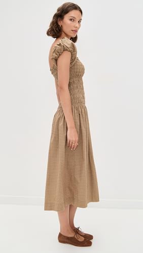 WAYF Women's Cassidy Smock Midi Dress4