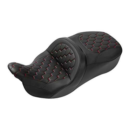 Asiento de hamaca para Harley Touring 2009-2023 Road Glide Road King Street Glide y Trike hexagonal