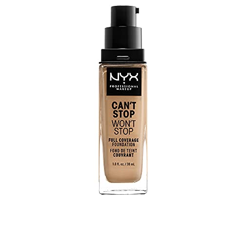 NYX PROFESSIONAL MAKEUP Can't Stop Won't Stop Foundation, 24h Full Coverage Matte Finish - Beige