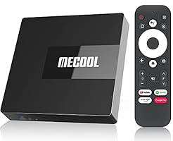 Android TV Box 11.0, KM7 Smart TV Box Google Certified Amlogic S905Y4 2GB 16GB Support 2.4G/5G WiFi Bluetooth 5.0 4K HDR AV1, Smart Set Top Box Google Assistant