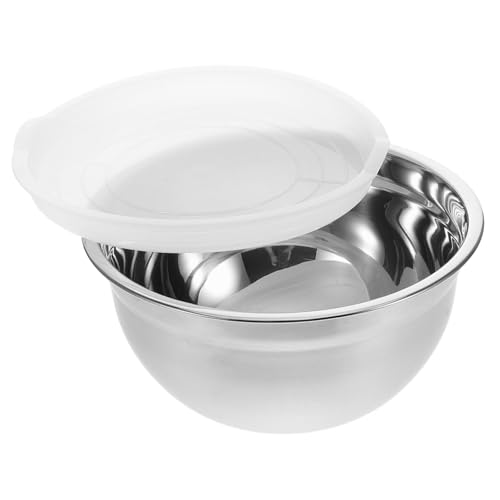 OSOLADY 深型ステンレスミキシングボウル蓋付き ネスティングボウル 調理