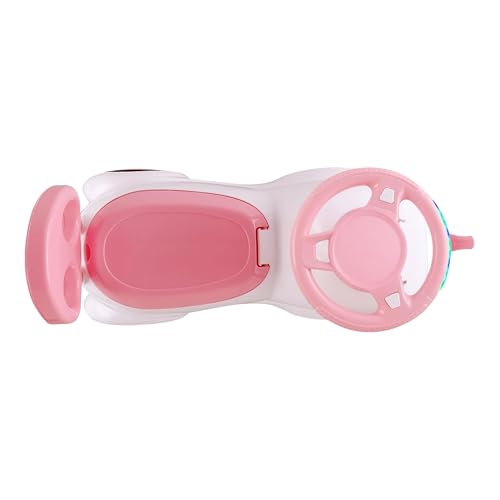 Image of kidsROAR Push Ride On Car for Kids 1-5 Years | Baby Push Car with Music, 3D Lights & Backrest | Premium Ride On Toy Supports Up to 35kg (Elephant, Pink)