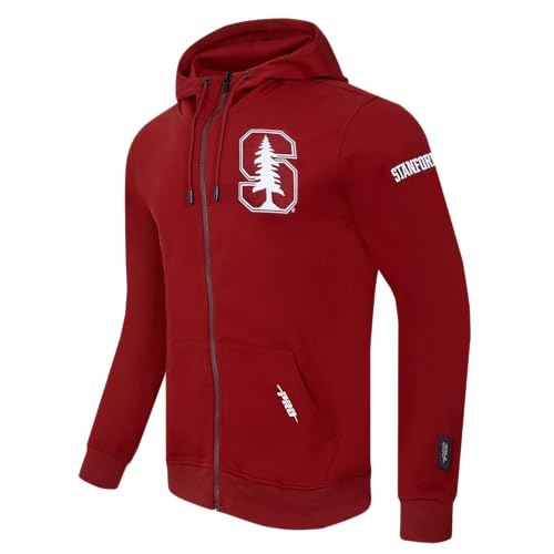 Image of Pro Standard Mens College Classic Chenille Cotton Double Knit Full Zip Hoodie